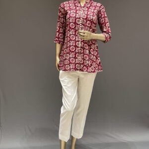 Short Kurti Maroon