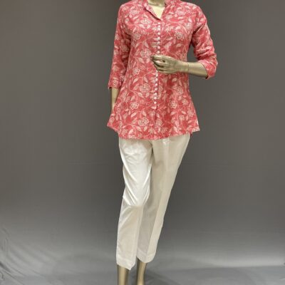 Short kurti pink