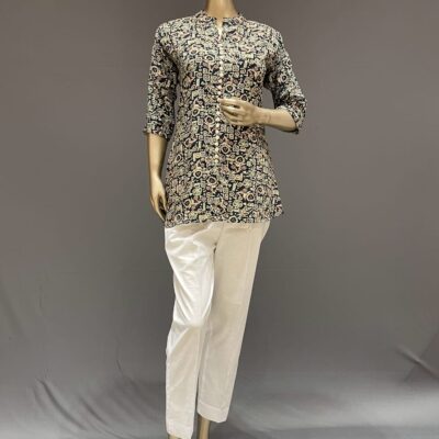 Short Kurti N.Blue printed