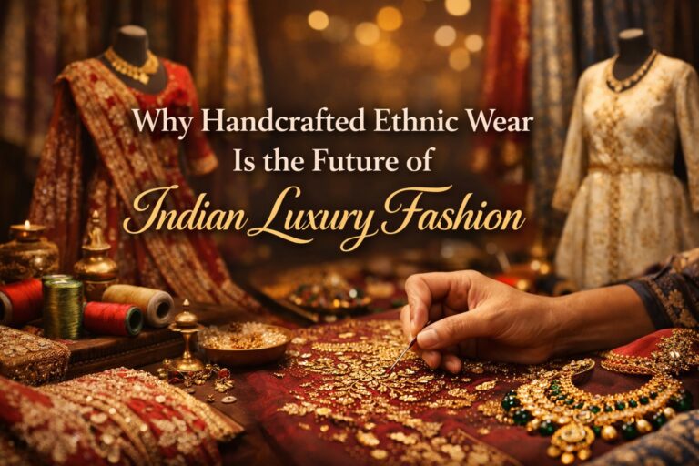 Why Handcrafted Ethnic Wear Is the Future of Indian Luxury Fashion